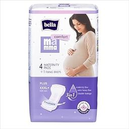Bella Mamma Comfort Plus Maternity Pads | After Delivery For Women | Anatomical Shape | Ultra Absorption | CYTOSAFE Perfect Skin Recovery | Size XXXL+ | Pack of 4 Pads + 1 Fixing Briefs-image-45
