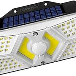 Homehop 124 Led Solar Motion Sensor Wall Light for Outdoor Home Garden Waterproof Wireless Security Lamp-27