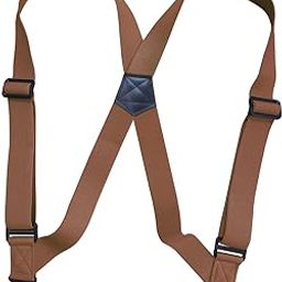 Suspenders for Men Adjustable Pants Durable Utility for Wedding Camel-image-62