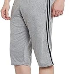 Men Cotton Carpi Shorts for Big Boys| Mens 3/4 Shorts for Summer Wear with Pocket| Night wear Three by Four Short| Lounge wear for Men-image-47