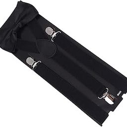 Generic Men Suspenders with Bow Tie Set Y Shape Braces for Wedding Cosplay black|Clothing Shoes & Accessories | Mens Accessories | Suspenders Braces-59