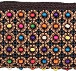 ANESHA Coconut Shell Double Zipper Double Zip Wristlet Pack of 1-29