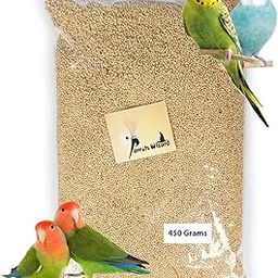 Parrots Wizard Foxtail Millet (Kangni), Bird Food for All Life Stages Canary, Finches, Waxbills, Budgies, Lovebirds, Cockatiels, Parrots & Parakeets, 450 g-image-88