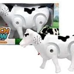 Interactive Walking Cow Toy with Lights and Sound, Battery Operated, Multicolours-picture-27