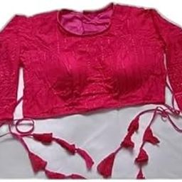 Backless Fancy Blouse with Latkan|Style - 228 Women's Blouse for The Size of - 34-image-0