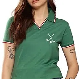 dillinger Women's Regular Fit Badge Embroidery Polo Tshirt-picture-12