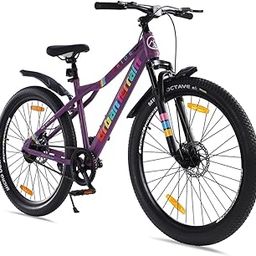 Urban Terrain Pride Steel Cycle 27.5 inch Mountain Bike with Dual Disc Brake & Front Suspension Single Speed for Boys/Girls | Ideal for 15+ Years,Unisex, Frame Size : 18 inch (Purple)-picture-11