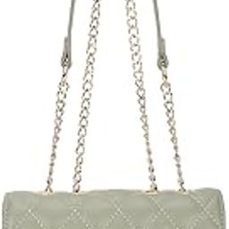 Quilted Sling Bag for Girls, Ladies and Women | with Semi Metal Chain Strap and Golden Push Lock | Ladies Purse Handbag | Slings for Casual Carry-image-31