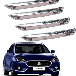 Kunj Autotech Full Chrome Bumper Protector Guard for Maruti Suzuki Swift Dzire 2017 (4 Pieces)-image-6