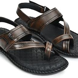 Men's Genuine Leather Ethnic Toe-Ring Sandals – Full-Grain Upper, Anti-Skid Doctor Sole, Daily & Festive Comfort Footwear-image-83