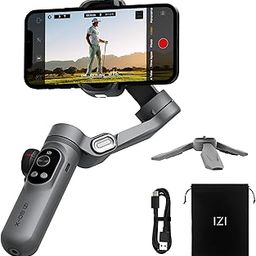IZI GO-X Smartphone Handheld Gimbal Stabilizer, 3-Axis, OLED Display, LED Fill Light, Wireless Charge Pad, Android, iPhone, Live Video, Instagram, YouTube, Shot Guide, Smart AI Track, Portable Gimbal.-22