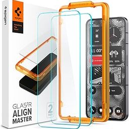 Spigen Alignmaster Tempered Glass Screen Protector Guard For Nothing Phone (2) - 2 Pack for Smartphone-2