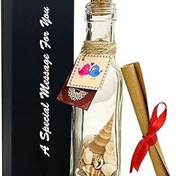 exciting Lives - Message in A Bottle - Gift for Valentine's Day, Birthday, Anniversary, Best Valentines Gift for Wife, Husband, Girlfriend, Boyfriend - 8 x 1.75 inches-image-30