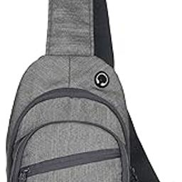 Powell 5L Crossbody Bag for Men Women | 1 compartment| 2 Pockets| Inner Sleeve| Zip Pouch/Chest bag/Passport Bag/Hiking/Running/Camping/Outdoor/Shoulder Bag/Money Bag Adjustable Strap-image-36