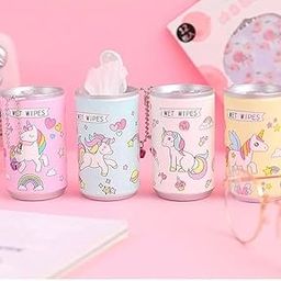 SBMN Enterprises Unicorn Mini Wet Wipe Tissue Cane | Unicorn Wet Wipe Face Tissue for Kids & New Born Baby | Wet Wipe Napkin-18