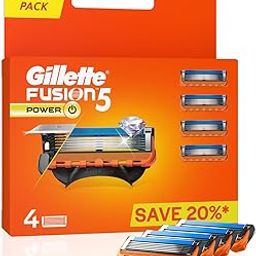 Gillette Fusion Power Blades for men with styling back blade - 4 count for Perfect Shave and Perfect Beard Shape-image-0