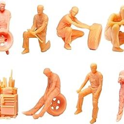 Fashion My Day Hand Painted 1/64 Painted People Figures Motorcyclist DIY Projects Decor-image-23