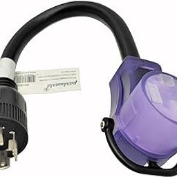 Parkworld 691845 4 Prong Generator 30A Locking L14-30P Male to RV 50A 14-50R Female Power Adapter Cable with Handle-image-73