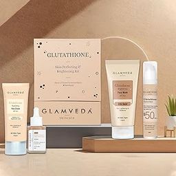 Glamveda Glutathione 4-Step Skincare Routine For Healthy & Radiant Skin | Skin Brightening and Lightening Combo (Facewash + Facecream + Faceserum + Sunscreen)-image-31