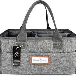 BabyBliss Baby Diaper Caddy Organizer- Portable Nursery Storage Basket for Baby Essentials - Waterproof & Scratch-Free Changing Table Bag with Multiple Side Pockets-image-13