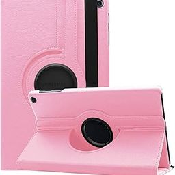 SwooK Rotating Stand Flip Cover Case for Samsung Galaxy Tab A7 10.4 inch [2020 Release] SM- T500 T505 T507 Tab Flip Cover Case (Pink)-picture-12