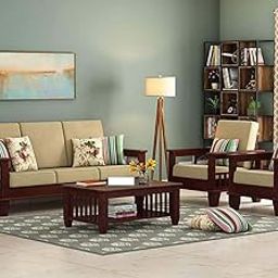 Solid Sheesham Wood 5 Seater Sofa Set for Living Room | Wooden Sofa Set 5 Seater | Solid Wood Sofa Set Five Seater for Home Furniture, Mahogany Finish-picture-14