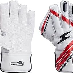 SS Dragon Youth Wicket Keeping Gloves (White/Black)-image-53