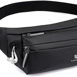 Waist Bag for Men Women with Adjustable Strap and Headphone Jack, Large Waterproof Chest Bag-image-3