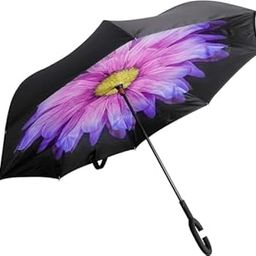 Umbrella for Women Windproof Double Layer Folding Inverted Rain Protection Umbrellas-image-62