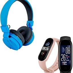 Elevea ( 12 Years Warranty - Comfortable On-Ear Bluetooth Wireless Headphone, M9 Smart Watch Activity Tracker Band with Many Features Like Steps Counter, Calorie Counter,-picture-24