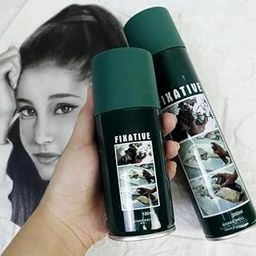 VIVITO Arts Artist Fixative Spray (Clear) | 300 ml & 180 ml Options | Colorless, Waterproof, Quick-Drying Fixative for Charcoal, Sketching, and Pastels (180 ml)-2