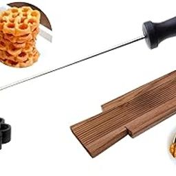 Ervio Non-Stick Rose Cookie Mold with Free Shells Maker Tool – Multipurpose Achu Murukku, Achappam & Gulabi Puvvulu Maker for Daily Use-21