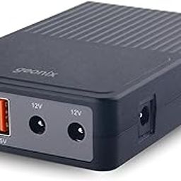 Geonix Trot R7 Mini UPS |Backup Upto 6 Hours |2x2000 mAh Battery |Supports 12V/2A,9V/2A,5V/2A Output |Power Backup for Wi-Fi Routers, CCTV Camera, Set-Top Box, Cordless Phone, Modem (Black)-26