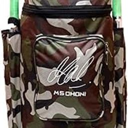 GLOW WINGS Enterprises msd Cricket Kit Sport Bag L Size Red Army Print Free bat Cover-image-69