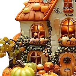 UJEAVETTE 2D Halloween Pumpkin House Decor with Stand for Cabinet Bookshelf Fireplace-45