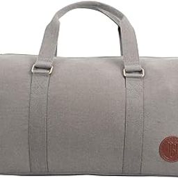 30L Travel Duffle Bag for Men and Women with Adjustable Shoulder Strap - Grey-image-8