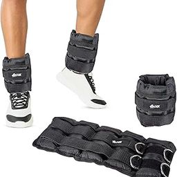 FitBox Sports Adustable Ankle Weight 5Lbs - 2.25kg (1.13kg x 2) With Removable 5 Weight Bags for Training, Running, Boxing, Jogging, Cycling-image-31