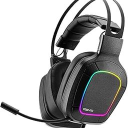 Nitho Titan PRO 7.1 Surround Gaming Headset with Cardioid Microphone for PS5, PS4, PC, Laptop, Over-Ear Stereo Wired Gaming Headphones with RGB LED Light, 3.5 mm Audio Jack, 50 mm Drivers - Black-picture-17