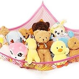 Pink Stuffed Animal Net or Hammock, Toy Hammock, Teddy Bear Hammock, Jumbo Stuffed Animal Storage Net! XWG-image-68