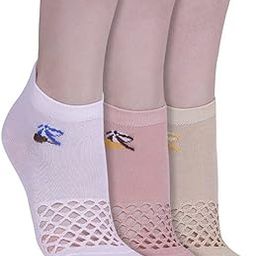 Women`s Ankle Non-Towel Cotton Socks For Casual Wear/Gym/Office In (Pack of 3)-picture-54