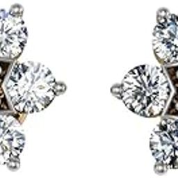18KT Yellow Gold and Diamond Stud Earring for Women-image-68