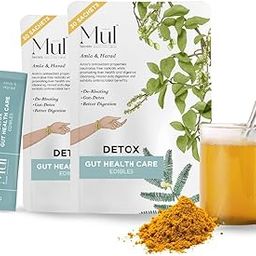 Mul Secrets Detox Gut Health Supplement - 240 Gm, Ayurvedic Drink, Amla, Vitamin A, C, E, Relieves Acidity, Constipation & Bloating, No Preservatives, No Added Sugar (30 Sachets, Pack Of 2)-image-67