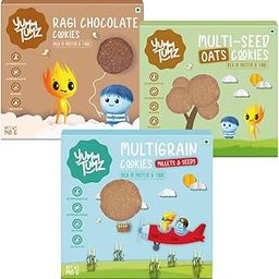 Yumm Tumz Healthy Millet Cookies – Ragi Choco, Oats & Multigrain Seeds | Tasty Cookies for Kids | No Junk, Just Yum! | Preservative-Free | 420g (Pack of 3)-image-73