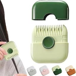black sparrow Unisex 2 In 1 Hand Powered Hair Trimmer, Double Sided Baby Hair Cutting Razor Comb, Sharp Hair Cutter Comb, Hair Clipper Bang Comb Styling Tool-image-97