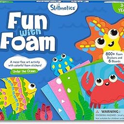 Skillmatics Foam Sticker Art Activity - Under The Ocean, Mess-Free Fun for Kids, 800+ 3D Foam Stickers, DIY Felt Craft Kits, Gifts for Girls & Boys Ages 3, 4, 5, 6, 7-image-80
