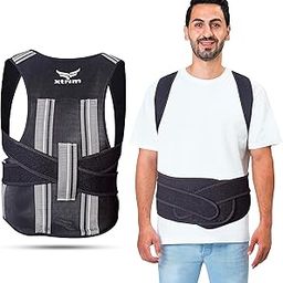 Xtrim Posture Corrector For Men & Women, Back Support Belt For Back Pain, Spine Posture Corrector with Soft Shoulder Pads, Back Straight Belt, Back Posture Corrector (X-Large)-image-55