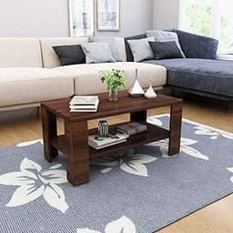 Home Centre Helios Bill Coffee Table - Brown (Engineered Wood)-image-33