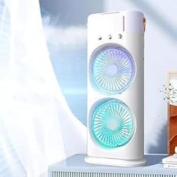 Sakar Double-ended Spray Fan, Ideal for Home & Office Desktop Cooling,Portable Mini Air Cooler with Mist Humidifier-picture-17
