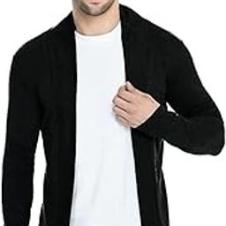 Men's Cotton Open Shrug | Full Sleeve Cotton Open Long Cardigan for Men | Best for Casual Wear, Fashion Wear.-11