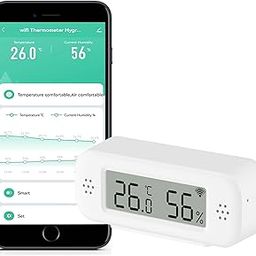 WiFi Thermometer Hygrometer Indoor Smart Temperature Sensor Digital Temperature Humidity with Monitoring App Alexa Compatible for Bedroom Greenhouse Cellar-image-19
